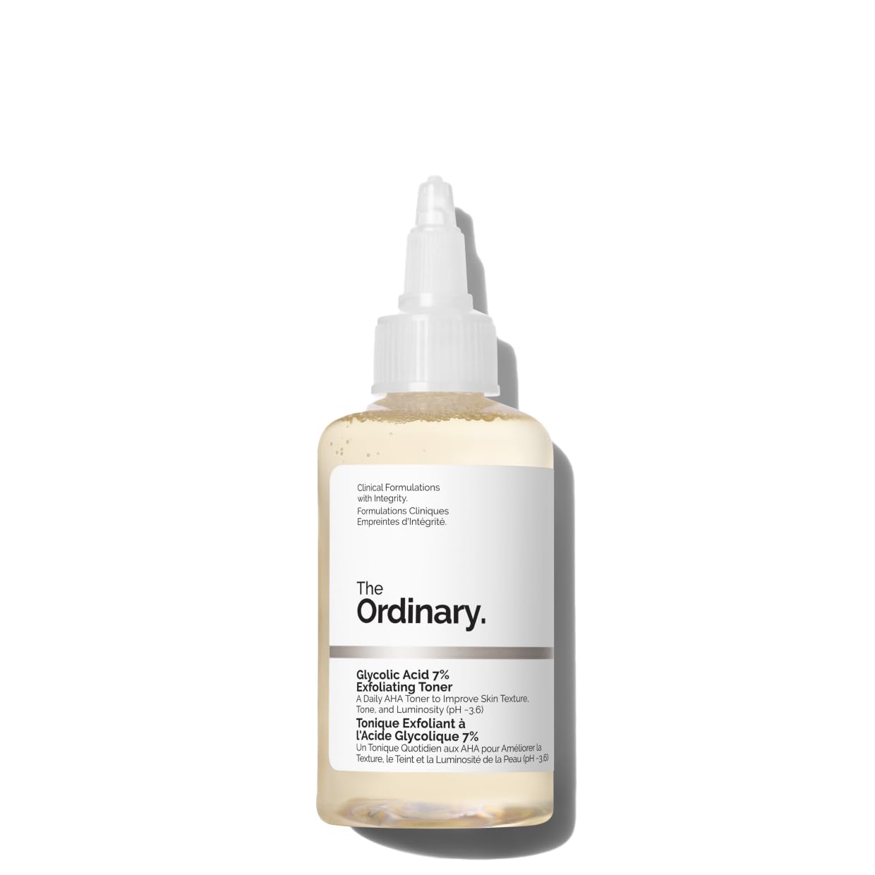 The Ordinary Glycolic Acid 7% Exfoliating Toner - Brightens & Smoothes Skin Tone, 3.4 Fl Oz