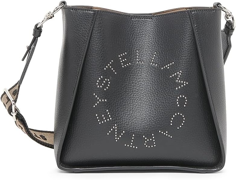 Stella McCartney Studded Logo Shoulder Bag | Polyamide | Italy