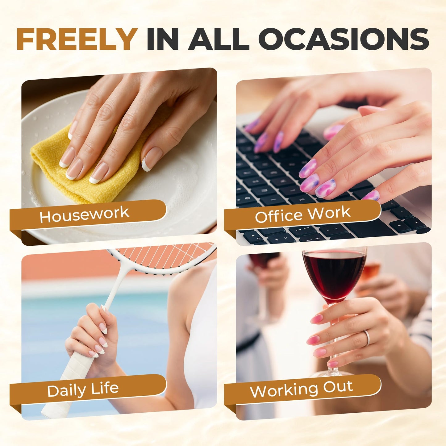 UNA GELLA Solid Gel Nail Glue (40ml) - Strong, Soak-Off Glue for Acrylic, Press-On & Gelly Tips - Lamp Curing Needed