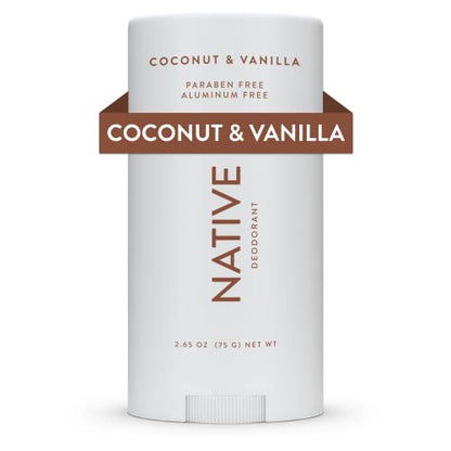 Native Aluminum-Free Deodorant - 72 Hour Odor Control with Shea Butter, Coconut & Vanilla