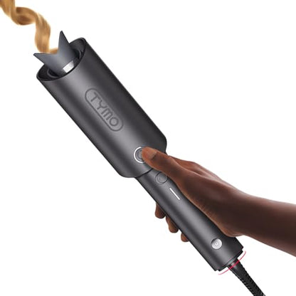 TYMO CURLPRO Automatic Rotating Curling Iron - Beach Waves, Anti-Scald Iron: 72H Beach Waves with Ions