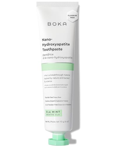 Boka Fluoride-Free Toothpaste with Nano Hydroxyapatite (n-Ha) - Sensitive Teeth, Ela Mint