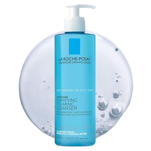 La Roche-Posay Toleriane Purifying Foaming Cleanser | Niacinamide & Ceramides Face Wash for Normal to Oily Sensitive Skin