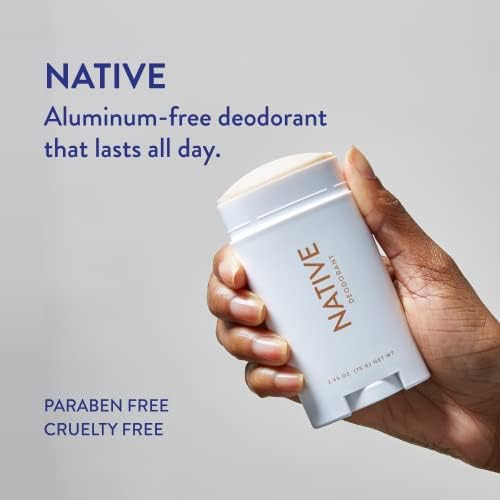 Native Aluminum-Free Deodorant - 72 Hour Odor Control with Shea Butter, Coconut & Vanilla