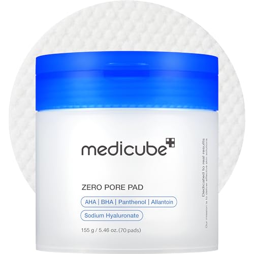 Medicube Zero Pore Pads 2.0 | Deep Pore Cleansing, Sebum Control & Smooth Skin | Korean Skincare for All Skin Types (70 Pads)