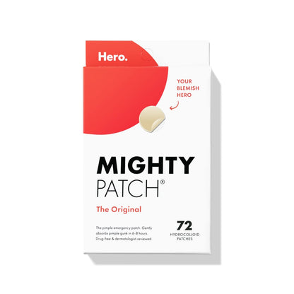 Hero Mighty Patch Original: Hydrocolloid Pimple Patch for Shrinking Zits in 1 Use (36 Ct)