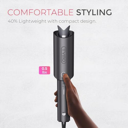 TYMO CURLPRO Automatic Rotating Curling Iron - Beach Waves, Anti-Scald Iron: 72H Beach Waves with Ions