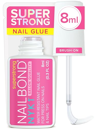 NYK1 NailBond Super Strong Brush On Nail Glue | Press Ons & Acrylics