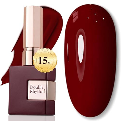 Burgundy 15ML Soak Off Gel Nail Polish - Sheer Finish, 28-Day Wear