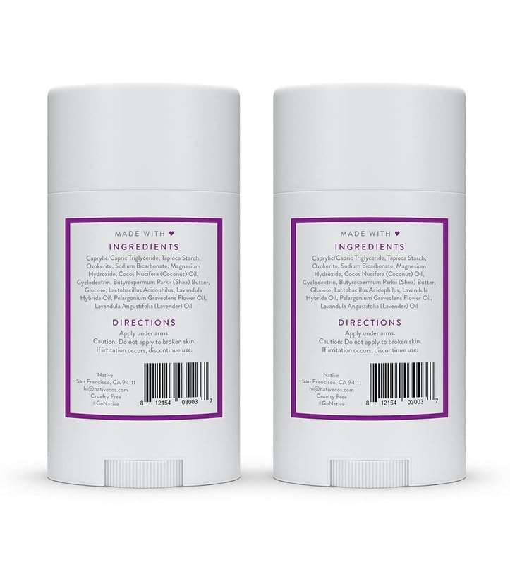 Native Aluminum-Free Deodorant - 72 Hour Odor Control with Shea Butter, Coconut & Vanilla