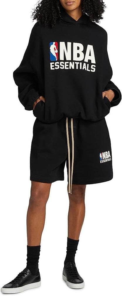 Fear of God NBA Fleece Hoodie – Cotton-Blend Pullover with Soft-Touch NBA Essentials Logo