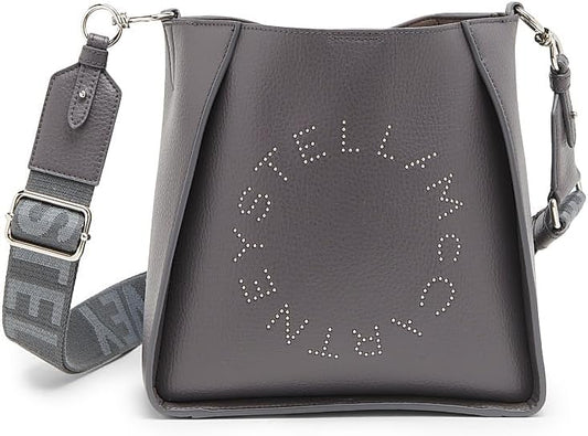 Stella McCartney Studded Logo Shoulder Bag | Polyamide | Italy