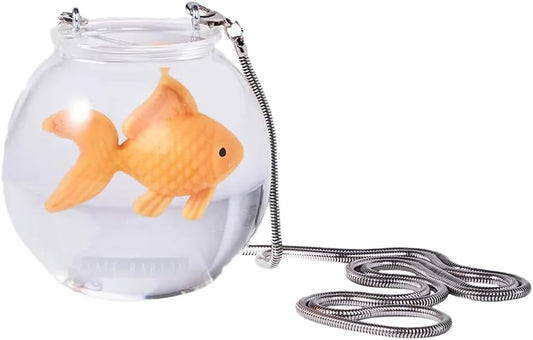 Kate Barton Goldfish Bowl Lucite Statement Bag - High Fashion