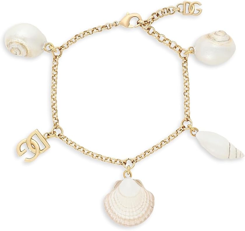 Dolce & Gabbana Goldtone Shell Charm Bracelet