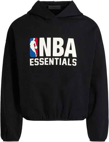 Fear of God NBA Fleece Hoodie – Cotton-Blend Pullover with Soft-Touch NBA Essentials Logo