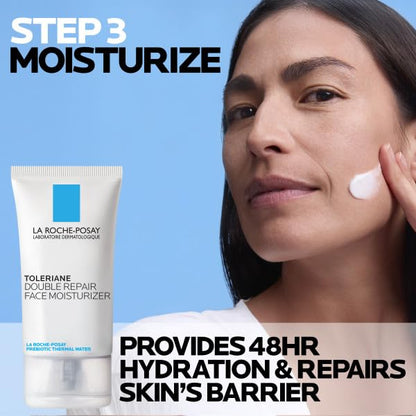 La Roche-Posay Toleriane Double Repair Moisturizer - Ceramide, Niacinamide, Oil-Free