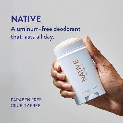 Native Aluminum-Free Deodorant - 72 Hour Odor Control with Shea Butter, Coconut & Vanilla