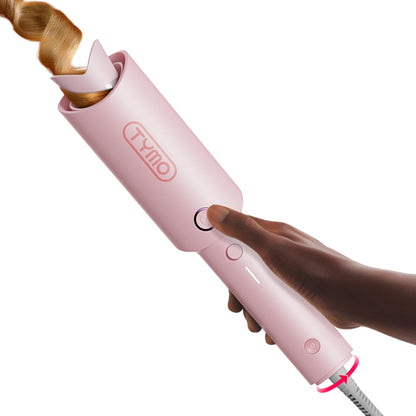 TYMO CURLPRO Automatic Rotating Curling Iron - Beach Waves, Anti-Scald Iron: 72H Beach Waves with Ions