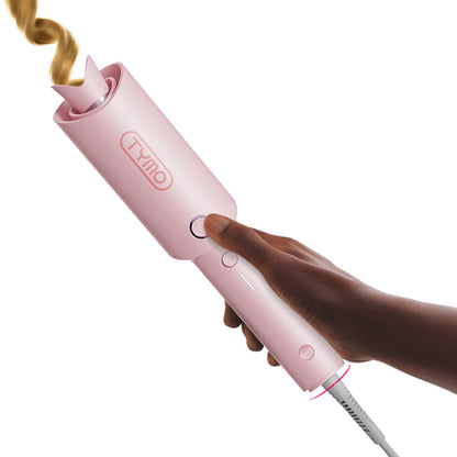 TYMO CURLPRO Automatic Rotating Curling Iron - Beach Waves, Anti-Scald Iron: 72H Beach Waves with Ions