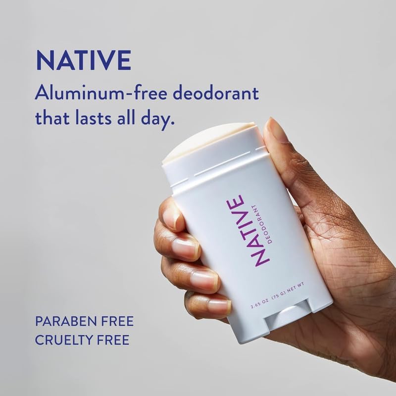 Native Aluminum-Free Deodorant - 72 Hour Odor Control with Shea Butter, Coconut & Vanilla