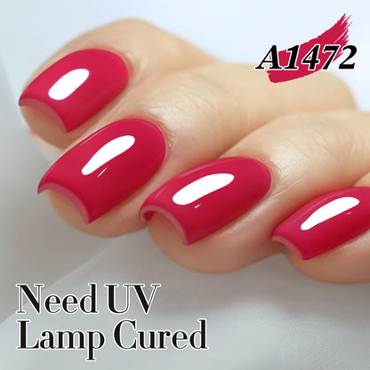 Burgundy 15ML Soak Off Gel Nail Polish - Sheer Finish, 28-Day Wear