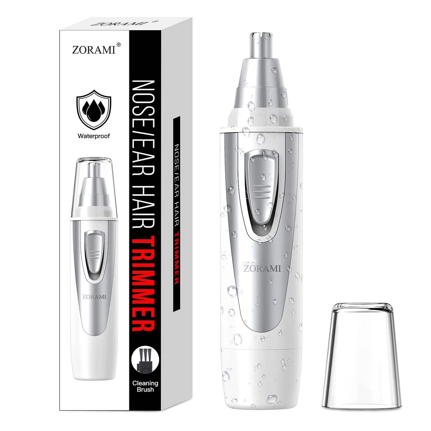 Ear & Nose Hair Trimmer Clipper - Professional, Painless, IPX7 Waterproof for Men & Women