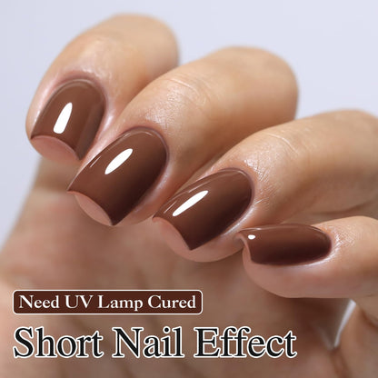 Burgundy 15ML Soak Off Gel Nail Polish - Sheer Finish, 28-Day Wear