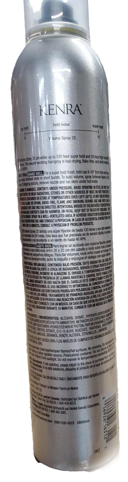 Kenra Volume Spray 25: Super Hold Hairspray, Humidity & Wind Resist