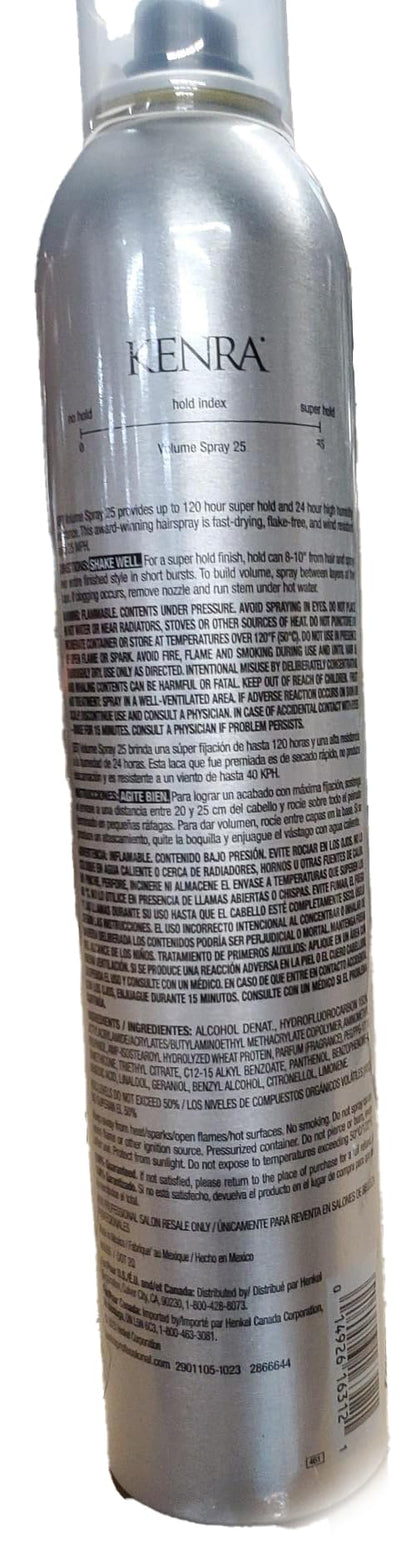 Kenra Volume Spray 25: Super Hold Hairspray, Humidity & Wind Resist