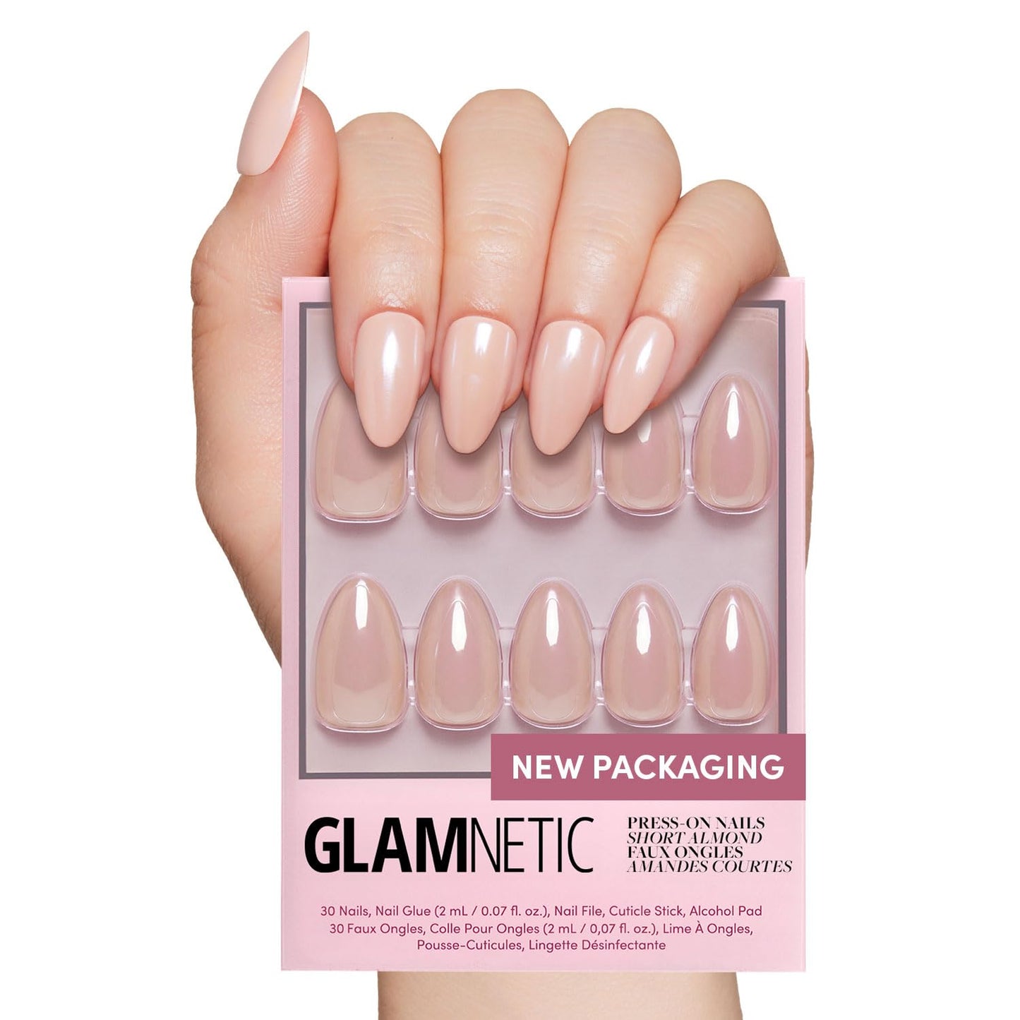 Glamnetic Fall Mauve Press On Nails | Short Oval Salon Quality