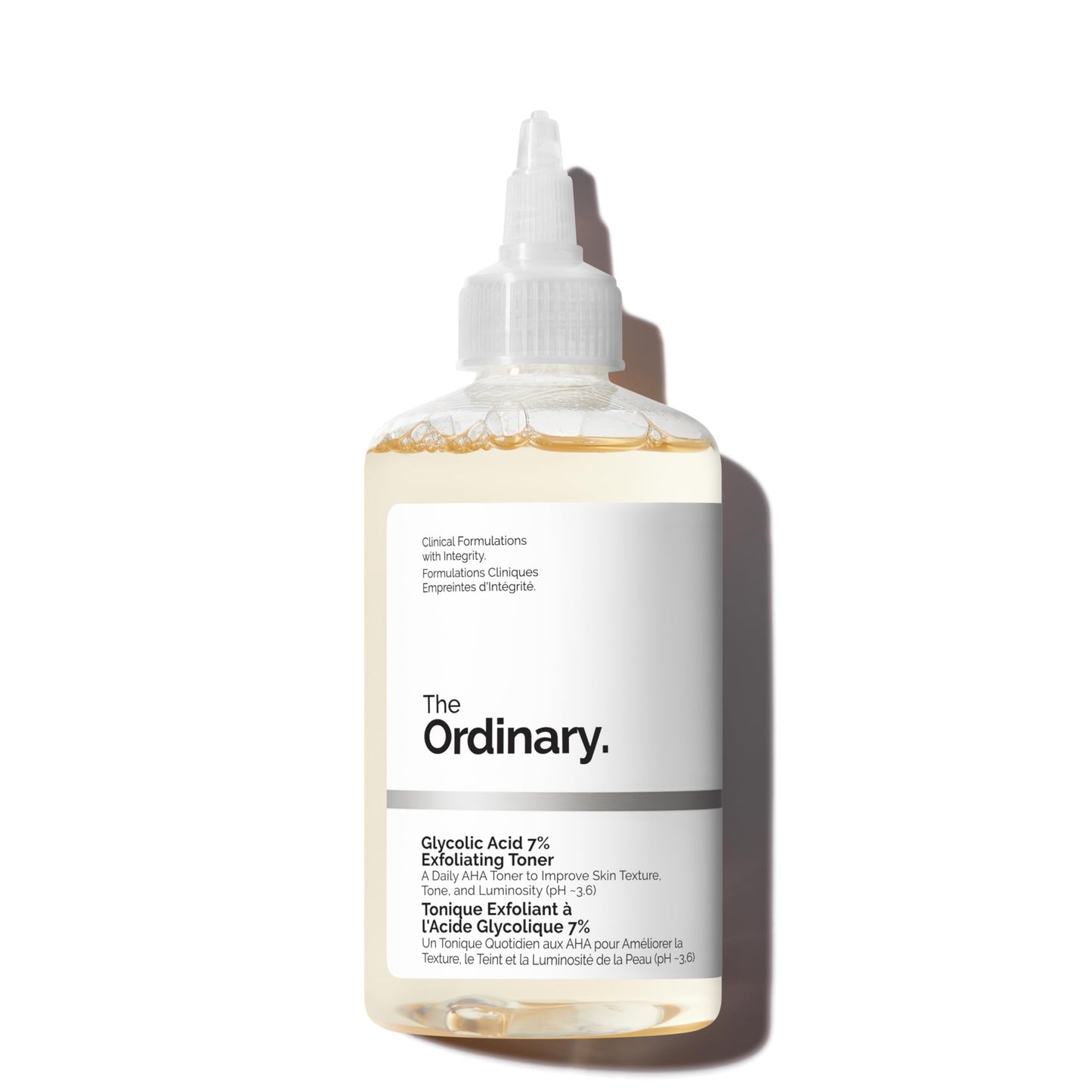 The Ordinary Glycolic Acid 7% Exfoliating Toner - Brightens & Smoothes Skin Tone, 3.4 Fl Oz