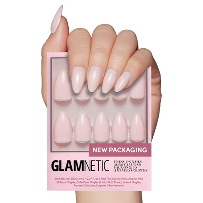 Glamnetic Fall Mauve Press On Nails | Short Oval Salon Quality