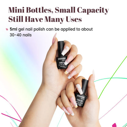 JODSONE 36 Pcs Gel Polish Kit: 32 Colors, Base & Top Coats | Gift Set