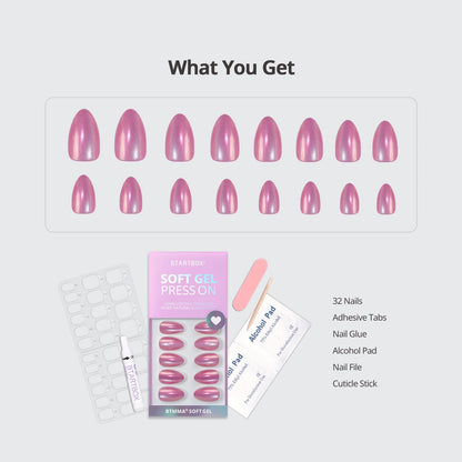 BTArtbox Soft Gel Press On Nails: Short Square Ombre | Vanilla Cream