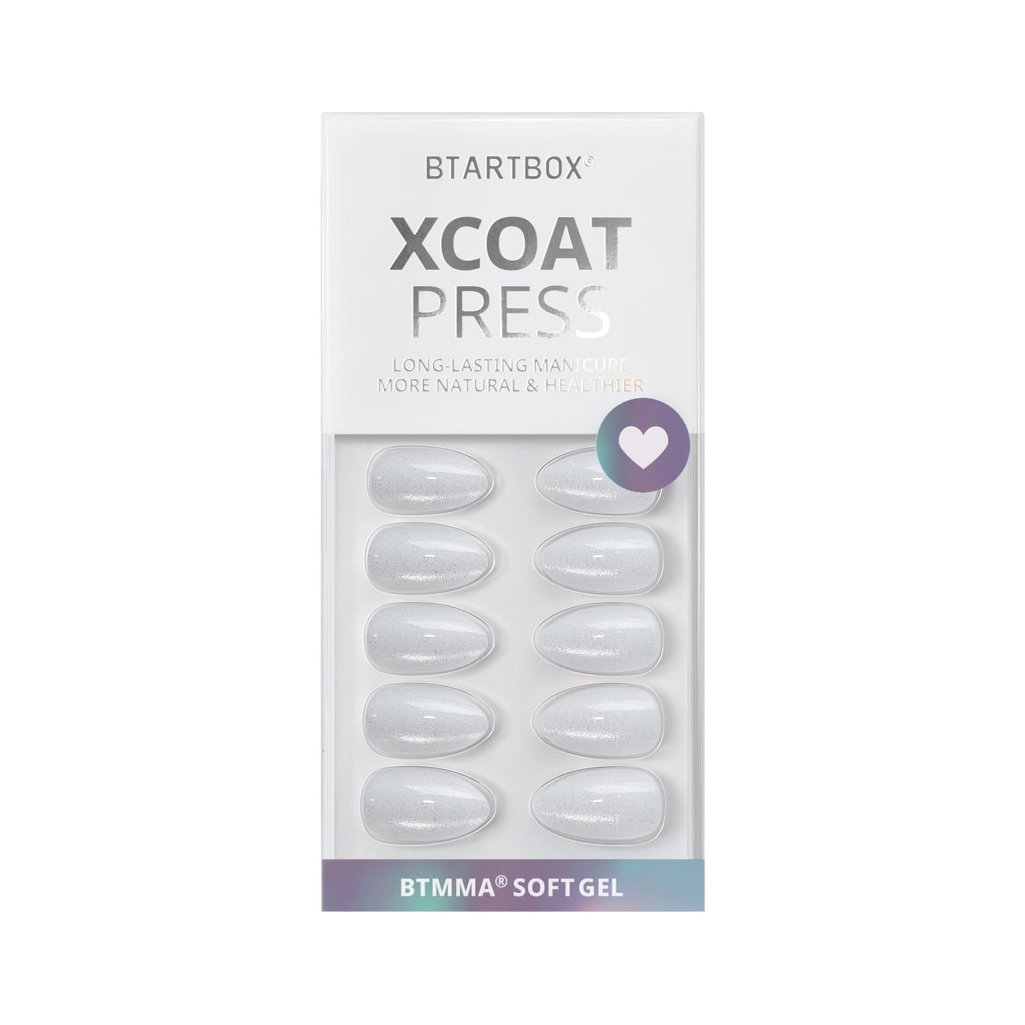 BTArtbox Soft Gel Press On Nails: Short Square Ombre | Vanilla Cream