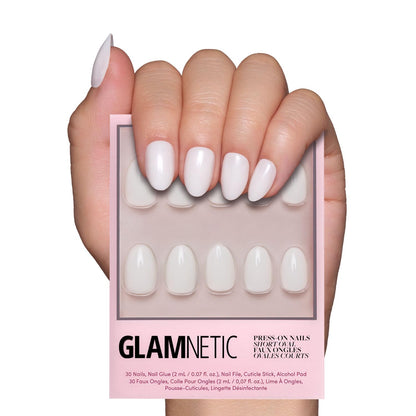 Glamnetic Fall Mauve Press On Nails | Short Oval Salon Quality