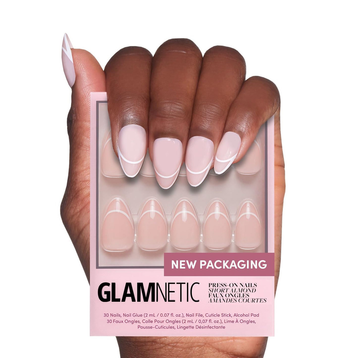 Glamnetic Fall Mauve Press On Nails | Short Oval Salon Quality