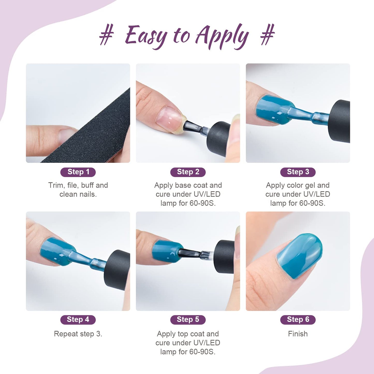 JODSONE 36 Pcs Gel Polish Kit: 32 Colors, Base & Top Coats | Gift Set