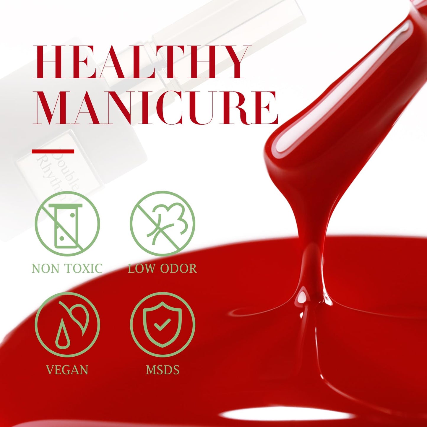 Burgundy 15ML Soak Off Gel Nail Polish - Sheer Finish, 28-Day Wear