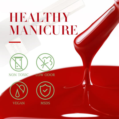 Burgundy 15ML Soak Off Gel Nail Polish - Sheer Finish, 28-Day Wear