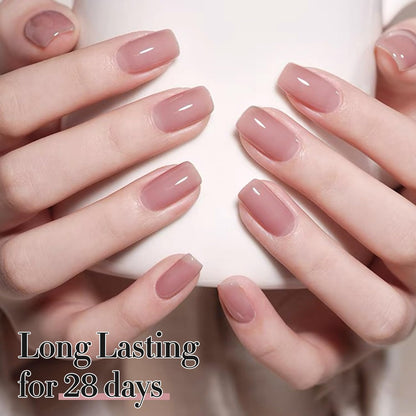 Burgundy 15ML Soak Off Gel Nail Polish - Sheer Finish, 28-Day Wear