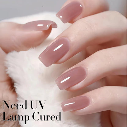 Burgundy 15ML Soak Off Gel Nail Polish - Sheer Finish, 28-Day Wear