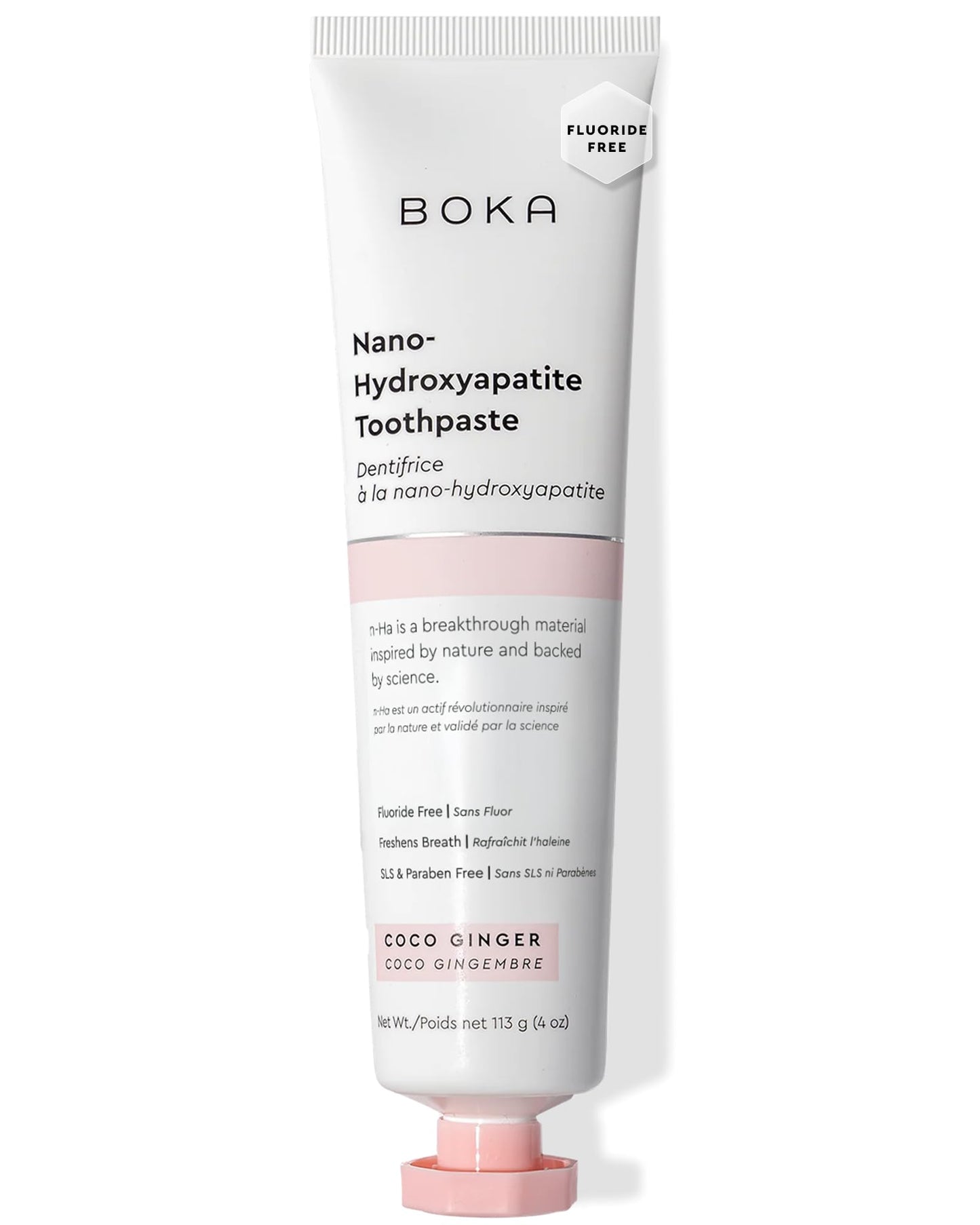 Boka Fluoride-Free Toothpaste with Nano Hydroxyapatite (n-Ha) - Sensitive Teeth, Ela Mint