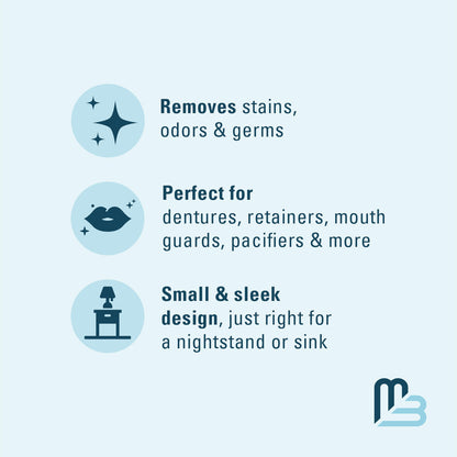 M3 Naturals Extra Strength Retainer & Invisalign Cleaner Tablets - Removes Odor, Stains, Plaque (120 Count)