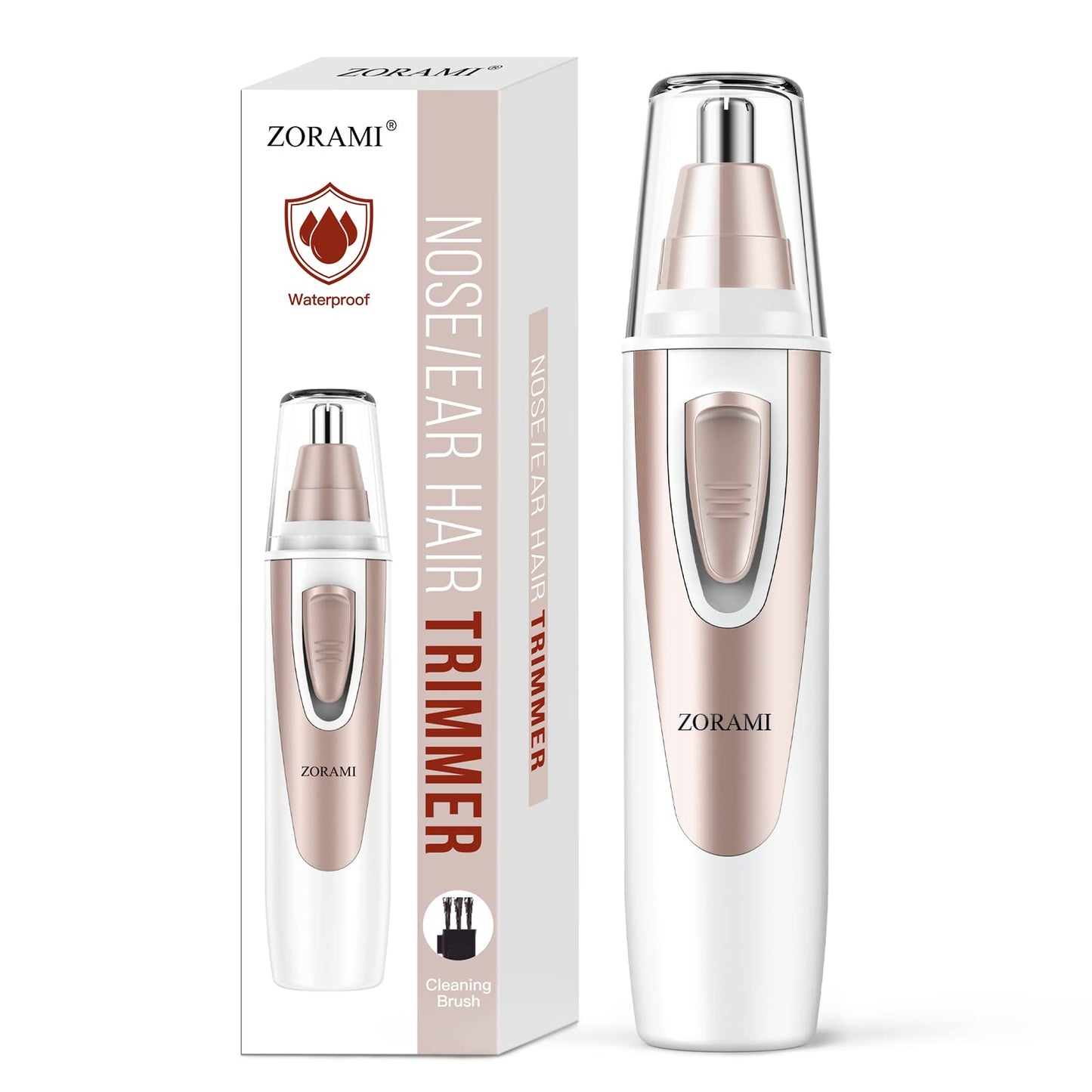 Ear & Nose Hair Trimmer Clipper - Professional, Painless, IPX7 Waterproof for Men & Women
