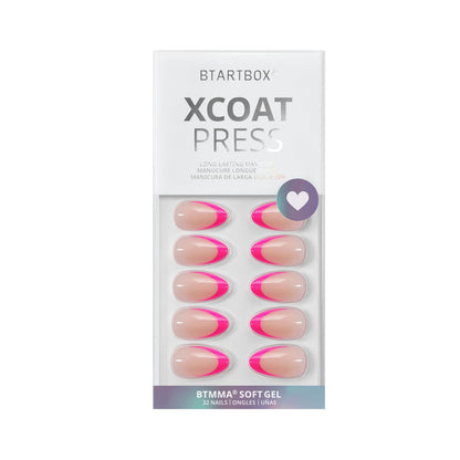 BTArtbox Soft Gel Press On Nails: Short Square Ombre | Vanilla Cream