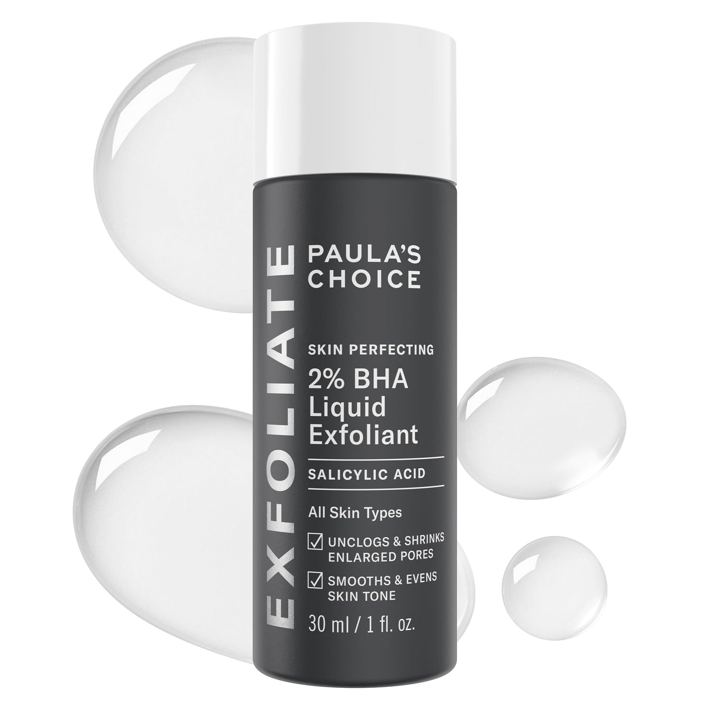 Paula's Choice SKIN PERFECTING 2% BHA Liquid Salicylic Acid Exfoliant - Blackheads & Pores, 4oz