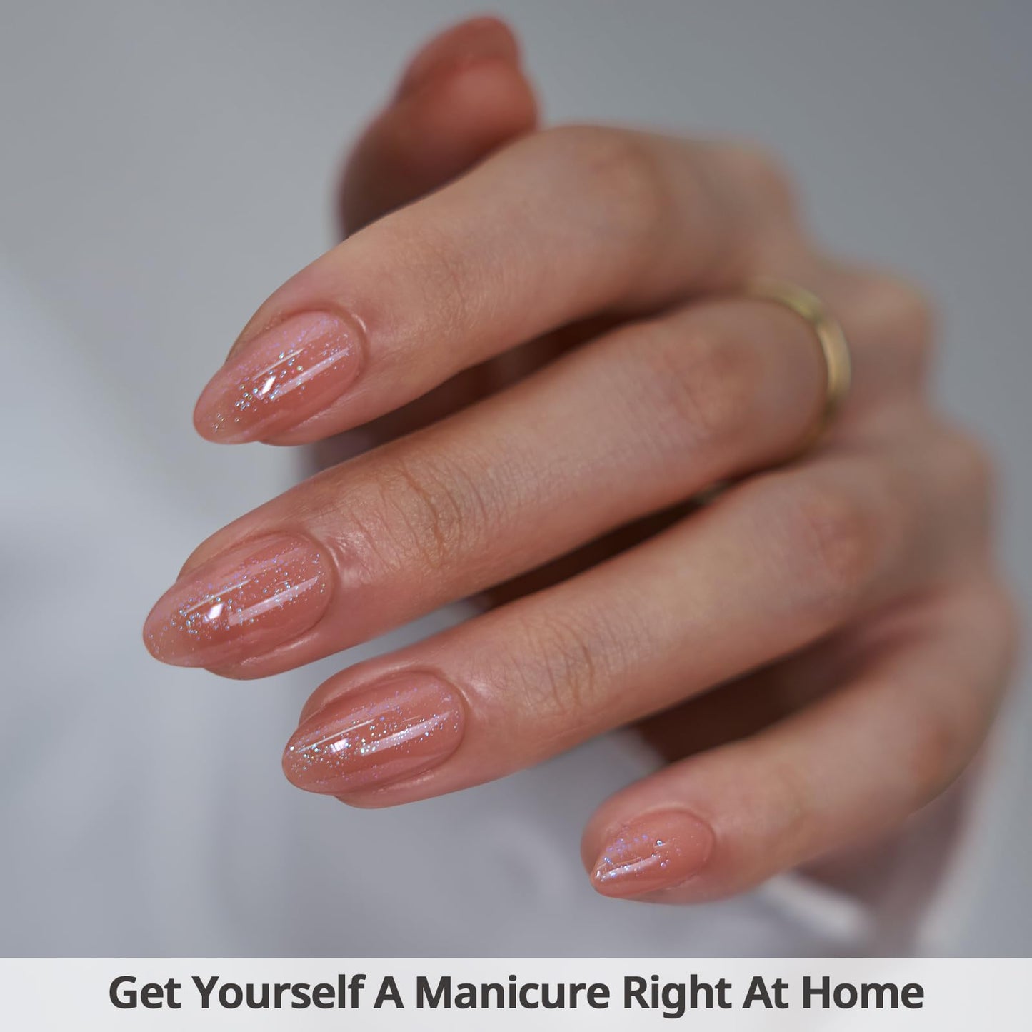 BTArtbox Soft Gel Press On Nails: Short Square Ombre | Vanilla Cream