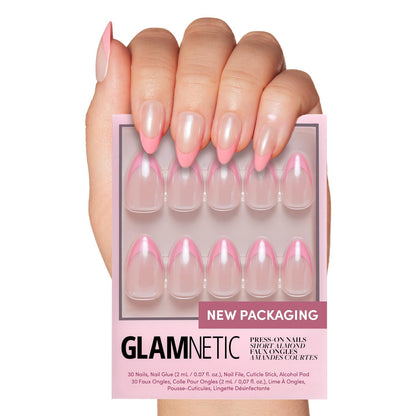 Glamnetic Fall Mauve Press On Nails | Short Oval Salon Quality