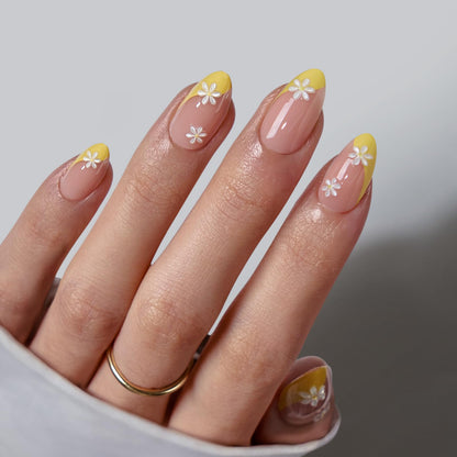 BTArtbox Soft Gel Press On Nails: Short Square Ombre | Vanilla Cream